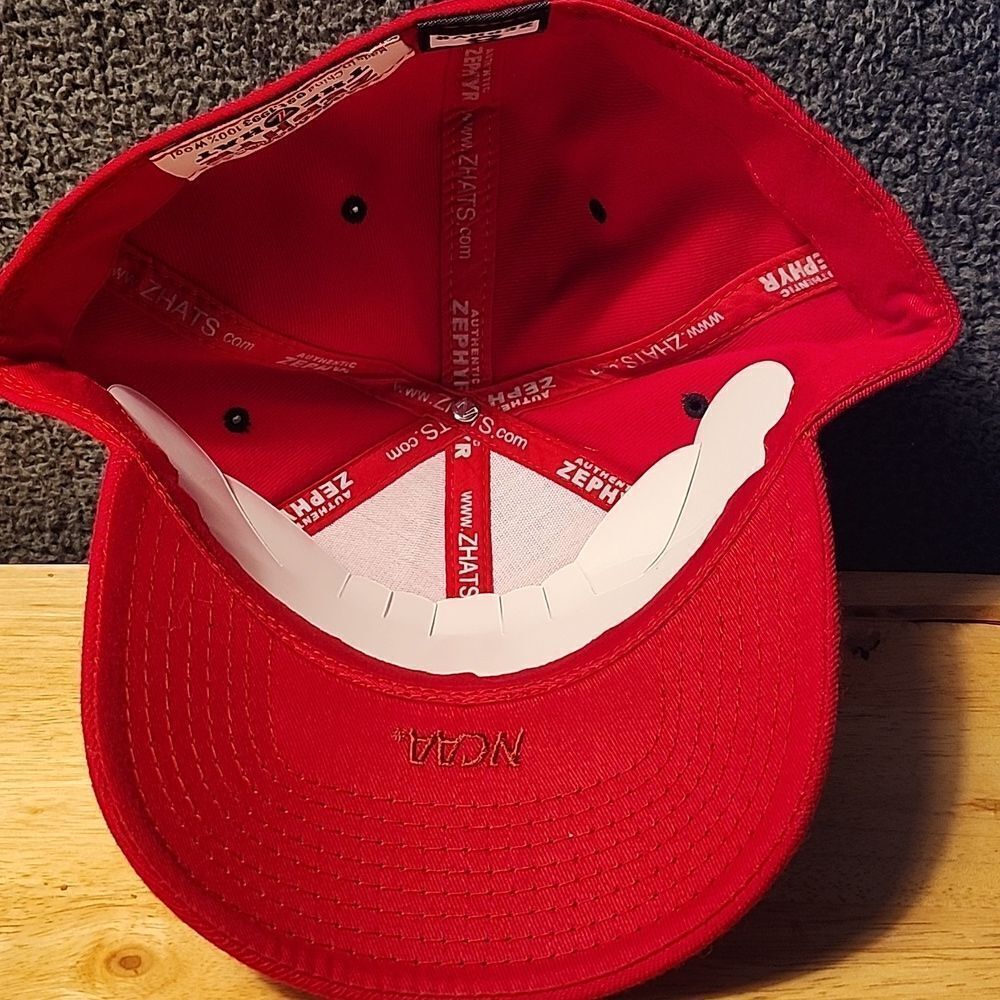 Zephyr Size 8 Rutgers Scarlet Knights Red Hat - N… - image 6